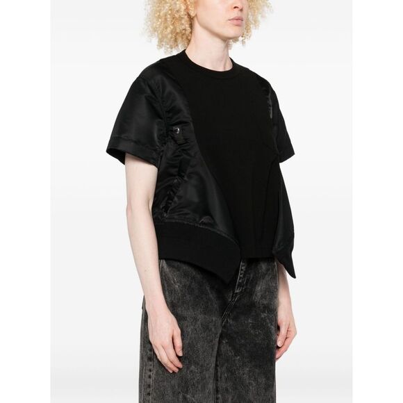 Sacai Women Cotton And Nylon T-Shirt - Picture 3 of 5